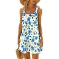 thumbnail image 2 of IROINNID Women's Shift Dress Hawaiian Sleeveless Sling Sexy Beach Dresses Summer Loose Comfy Boho Prints Drop Waist Dress, 2 of 5