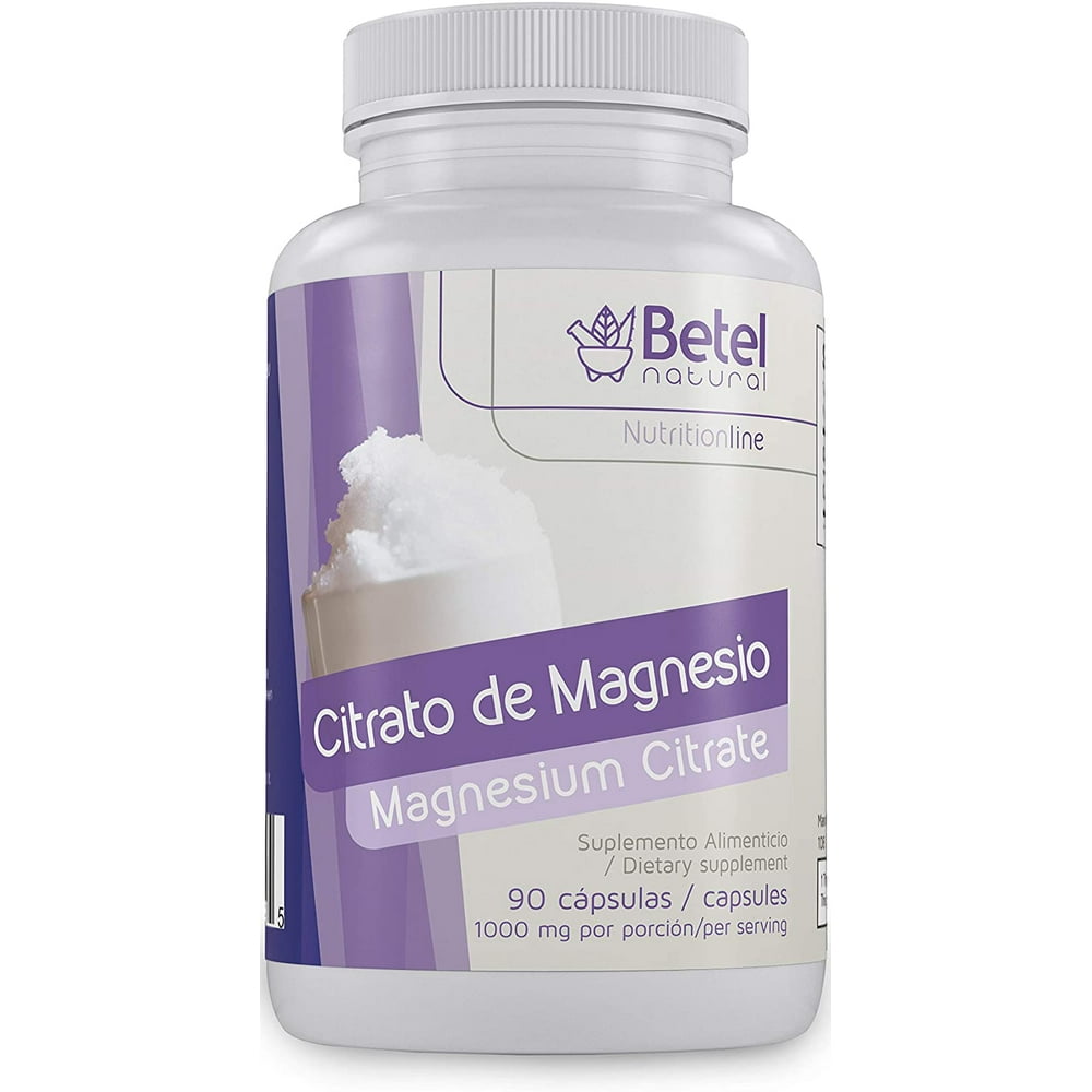 Magnesium Citrate/Citrato de Magnesio Capsules by Betel Natural Easy