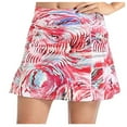 thumbnail image 2 of Vedolay Fringe Skirt Women's Apparel Women's Plus Size Skirt in Stripe,Red L, 2 of 5