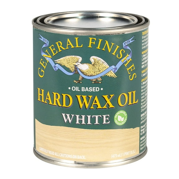 General Finishes Hard Wax Oil, 1 Pint, White