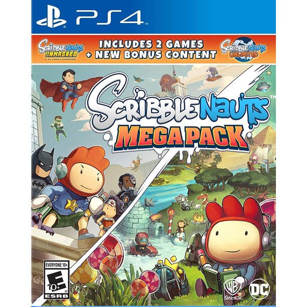 Scribblenauts Mega Pack Two classic games PlayStation 4 , Puzzle Games by Warner Bros Walmart