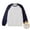 Dark Blue, variant on Men's Loose Crew Neck Sweatshirt Drop Shoulder Raglan Sleeve Loose Casual Pullover Color Block Tops Long Sleeve T-shirt Dark Blue 4