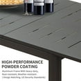 thumbnail image 3 of CoSoTower Patio Dining Expandable Table, Metal Aluminum Outdoor Table for 6-8 Person Rectangular Table for Porch Lawn Garden Bistro(1 Table), 3 of 6