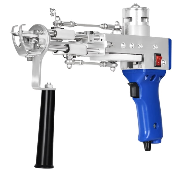 THONZER Rug Tufting Gun, 2 in 1 Cut Pile & Loop Pile, High Speed Handheld Rug Carpet Weaving Machine, Needle Speed Adjustable, Embroidery Tool Kit, 100-240V, 7-20mm
