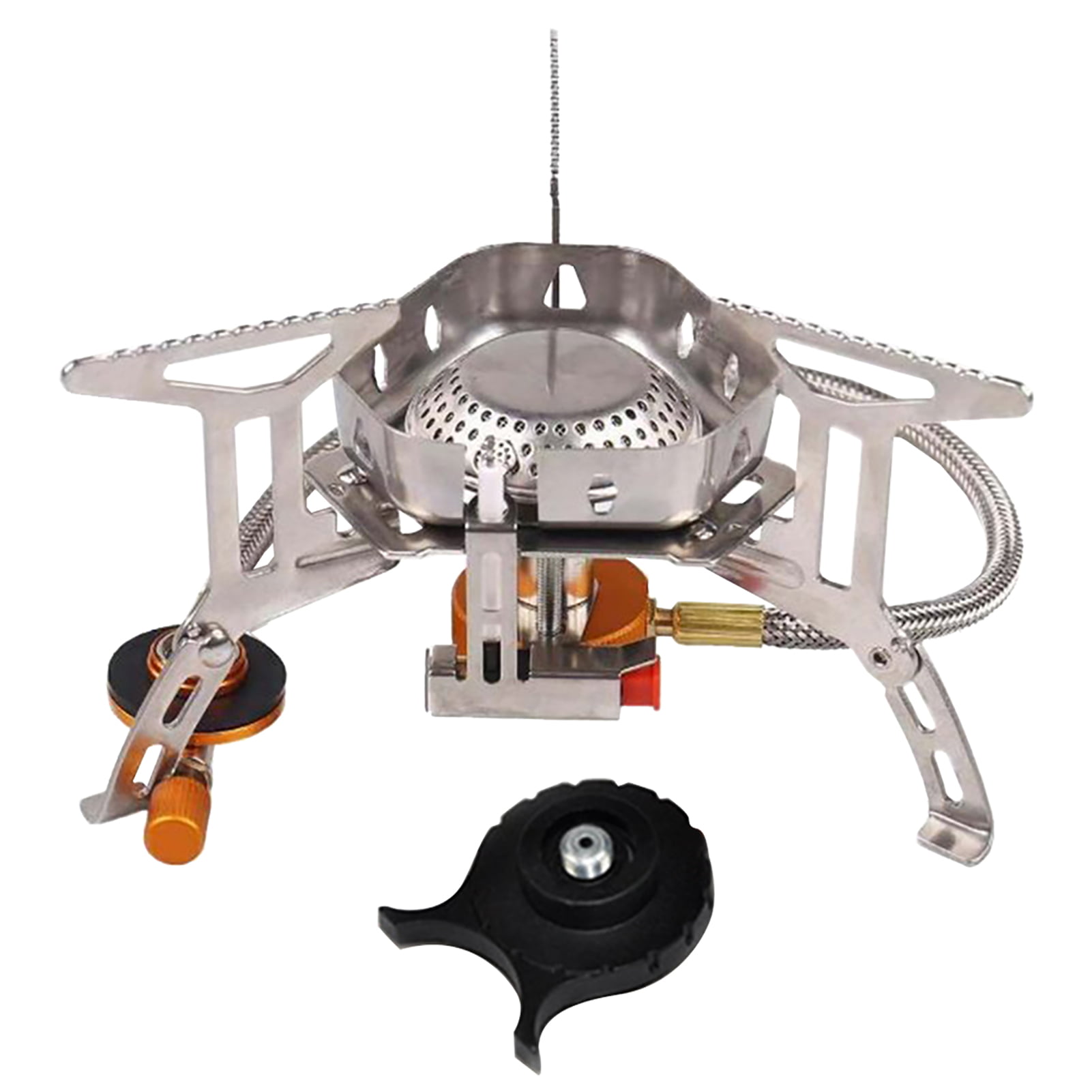 3500W Foldable Windproof Gas Stove Gas Split Burner Box Set for Outdoor Cooking 