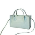 thumbnail image 1 of POINTERTECK Ladies Monochrome Single Shoulder Messenger Bag Texture Decoration Square Bucket Handbags, 1 of 4