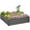Gris Clair, variante sur Outsunny Bac de Jardin Surélevé Galvanisé 4 Pieds x 4 Pieds x 1 Pieds, Vert Foncé