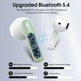 thumbnail image 2 of Wireless Earbuds, Bluetooth 5.4 Headphones with 3D Bass Stereo, 40H Ultralight in-Ear Buds, Bluetooth Earbuds with 4 ENC Noise Cancelling Mic, USB-C, IP7 Waterproof Earphones for Android iOS, Green, 2 of 14