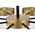 thumbnail image 5 of Vibiana 32 in. 8-Light Indoor Satin Brass Finish Chandelier with Light Kit, 5 of 5