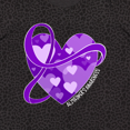 thumbnail image 4 of Inktastic Alzheimers Awareness Purple Ribbon Around Heart Women's Plus Size T-Shirt, 4 of 5