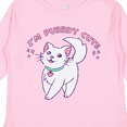 thumbnail image 4 of Inktastic I'm Purrdy Cute White Kitty Cat Boys or Girls Long Sleeve Toddler T-Shirt, 4 of 5