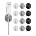 thumbnail image 1 of 12pcs Adhesive Cord Clips Cable Management Clip, Cable Clip Cord Holder for Desk, 1 of 5