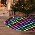 thumbnail image 5 of Rateoe Rainbow Hearts Pattern Christmas Tree Skirt with Ties , Christmas Tree Decorations, Farmhouse Christmas Decor Xmas Holiday Decorations-30", 5 of 6