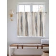 thumbnail image 6 of Tier Curtains 45 Inches Long, Beige Gray Window Treatment Curtain Drapes, Abstract Grunge Mottled Neutral Texture Small Curtain Drapes for Bathroom Laundry Room, 27.5"x45", 2 Panels, 6 of 7