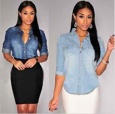 New Women Casual Blue Jean Soft Denim 