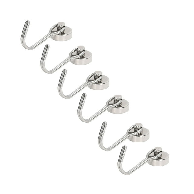 6Pcs Small Swing Hooks, 0 To 5KG Light Stable Outstanding Suction Hooks Rack For Organization Installation
