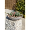 thumbnail image 5 of Veradek Mason Series Lane Bowl 24" Plastic-Stone Planter - White, 5 of 9