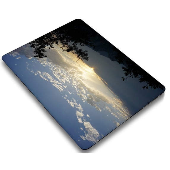KSK KAISHEK Hard Shell Case for 2022 2021 2020 2019 2018 Rel. Newest MacBook Air 13 inch with Touch ID USB Type-C Model: A1932/A2179/A2337 m1 Blue series A 0412