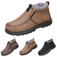 thumbnail image 4 of NOKIO Men's Spring And Autumn Winter Large Size Cotton Shoes Plus Velvet Thickened Light Bottom Thick Bottom Non Slip Warm Snow Boots Men'S Leisure Snow Ground Shoes, 4 of 5