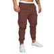 thumbnail image 1 of Pantalones casuales de color liso con múltiples bolsillos para hombre - Leggings de algodón, largo, moda de verano - M/L/XL/XXL, 1 of 2