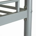 thumbnail image 6 of Twin over Twin Low Bunk Bed, Metal Bunk Bed Frame with Ladder and Safety Guardrails, Load-Bearing 330lb, Noise Free, 6 of 9