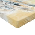thumbnail image 2 of Ambesonne Animal Fitted Sheet, Exotic Wildlife Savannah, Twin XL Size, Cream and Grey, 2 of 3