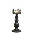 thumbnail image 3 of Candle Holder Metal Candlestick Holiday Candlelight Dinner Table Centerpiece Pillar Candle Holder for Anniversary Hotel Decor Black Small, 3 of 7