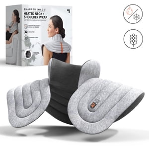 Sharper Image Heated Neck & Shoulder Wrap, Lavender Aromatherapy