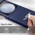 thumbnail image 4 of for Samsung Galaxy Z Flip 5 Case Soft Case Liquid Silicone Case Gel Rubber Bumper Slim Fit Shockproof Protective Phone Case for Samsung Galaxy Z Flip 5 5G, Night Blue, 4 of 11
