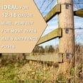 thumbnail image 5 of Topboutique 100 Pcs Fence Wire Clamps,Wire Fence Clips,Stainless Steel Agricultural Fencing Mounting Clips with 100 Pcs Screws for Securing Welded Wire to Wood, Metal Posts in Farms,Gardens,Ranches, 5 of 6