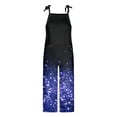 thumbnail image 4 of TrendOFT Casual Jumpsuits For Women Summer Comfortable Hip Hop Jogger Spring Folar Hi Waist Straight Leg Pants Plus Size Womens Overalls Rompers Sky Blue L, 4 of 4