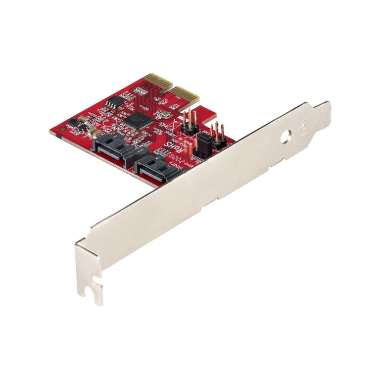 Startech.com 2 Port Pcie Sata Expansion Card - 6gbps - Full/low