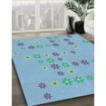 thumbnail image 2 of Ahgly Company Indoor Rectangle Patterned Iceberg Blue Area Rugs, 8' x 12', 2 of 6