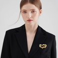 thumbnail image 2 of Trendy Irregular Geometric Shape Brooch Pin for Women Men Collar Brooches Lapel Pins Scarf Shawl Clip Bouquet Badge Boutonniere Corsage for Wedding Party Jewelry Dainty Dress Accessories, 2 of 12
