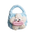 thumbnail image 1 of Funda para auriculares, bolsa para auriculares, bolsa para auriculares, bolsa para cambio tejida a mano de ganchillo azul, 1 of 8