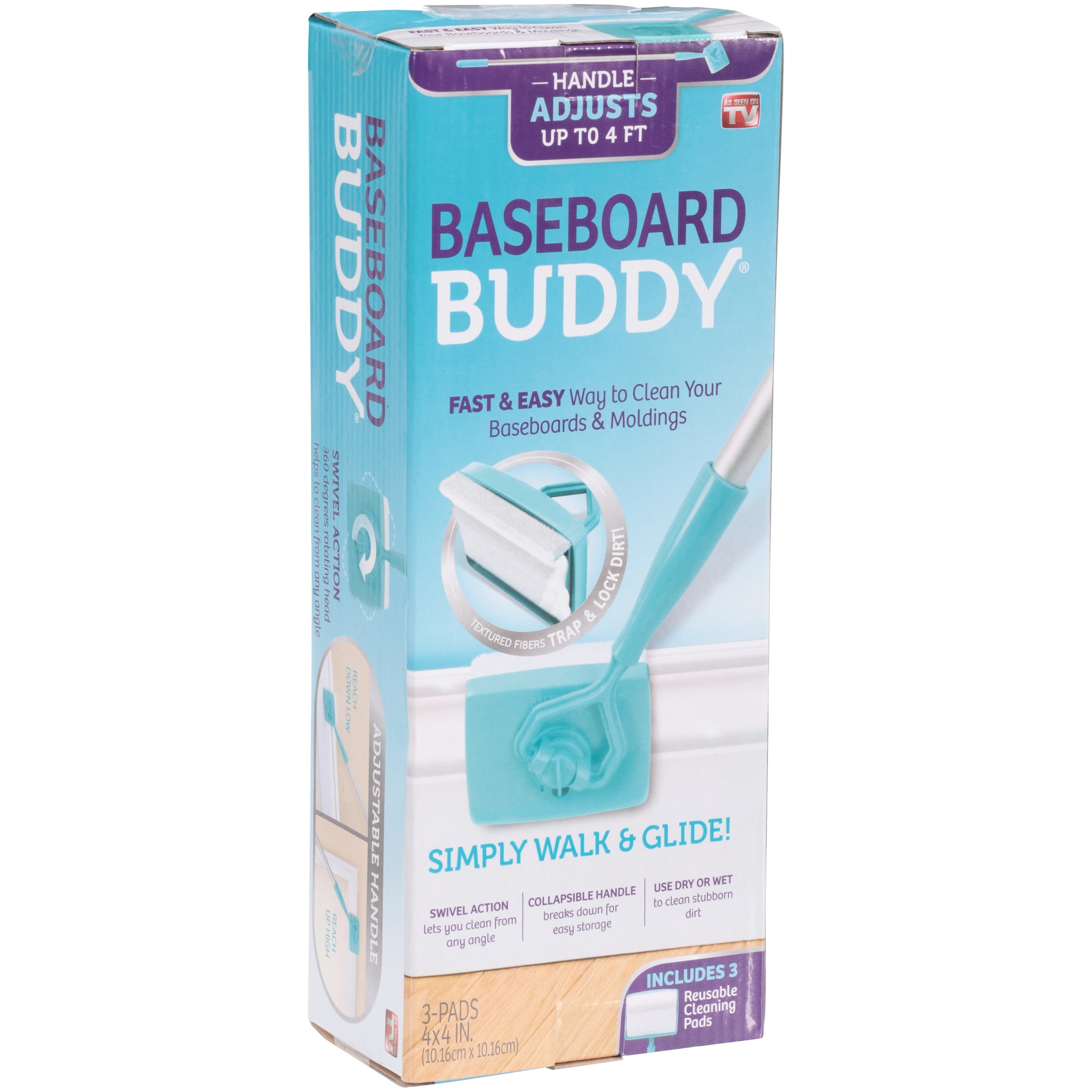 Baseboard Buddy Retractable Household Universal Cleaning Brush Mop –