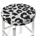 thumbnail image 6 of Goofa Similar To Leopard Print Printed Stool Covers Round, Waterproof Round Bar Stool Covers Anti-Slip Round Bar Stool Seat Cover with Elastic Bands Durable -13 inch, 6 of 7