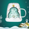 thumbnail image 3 of Ludlz 300ml Snowflake Clear Glass Coffee Cup Whiskey Beer Double Layer Mug Drinkware, 3 of 7
