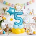 thumbnail image 2 of Easter Themed Number Balloons For Holiday Party And Birthday Celebrations With Metallic Gold Shine Event & Party, 2 of 5