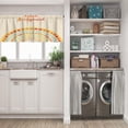 thumbnail image 5 of LALILO Kitchen Curtain Valance Tribal With Aztec Ornament Rod Pocket Window Curtain 52"x 18" Set of 2, 5 of 5