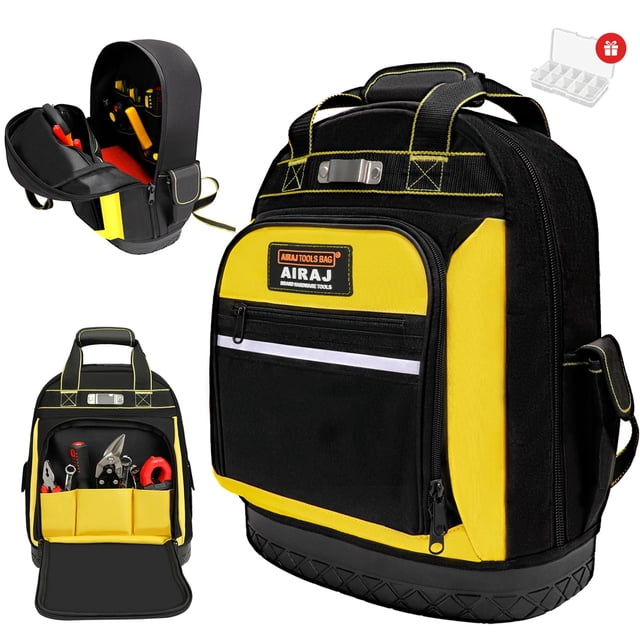 Mochila para herramientas AIRAJ, duradera e impermeable para electricistas