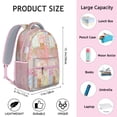 thumbnail image 6 of Pioneer Flower Backpack for School,Cute School Bag,Schoolbag with Adjustable Shoulder Straps & Padded Back,15.3"x11"x6.7", 6 of 6