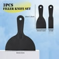 thumbnail image 4 of Decodeary 3x Black Multifunctional Plastic Spatula Lightweight Scraper For Easy Painting Flexible Plastic 5Set, 4 of 6