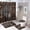 Western Wood Door Cactus, variant on Bathroom Set 4 in 1 Western Barn Door Cactus Quick Dry Shower Curtain 72'' X 72'', Retro Guitar Boots Pattern Non-Slip Shaped Mat & Toilet Cover & Rugs with 12 Hook