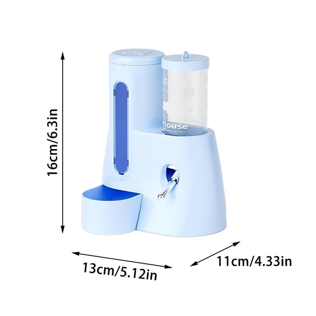 Hamster Water Dispenser Automatic Feeder Bottle No Drip Design 5.1x4.3x6.3 Inches Large Capacity Leakproof Cage Accessory For Ferrets And Small Animals