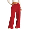 thumbnail image 4 of Afdoent Girls Pants Stretch Soft Casual Pants With Elastic Waist Comfortable Playwear For Toddlers And Kids Fashion Streetwear, 4 of 4