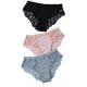 thumbnail image 3 of 3 uds bragas de algodón bragas sexis bragas de encaje ropa interior de mujer bragas para mujer pantalones florales calzoncillos lencería de talla grande, 3 of 5