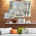 thumbnail image 3 of Winter Rural Road Among Frosted Trees - Forest Canvas Art Print, 3 of 4