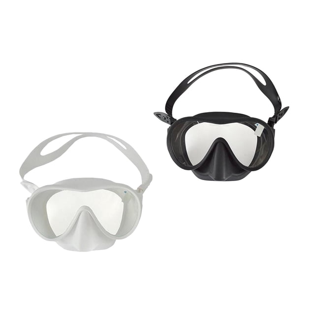 Gafas de Natación Sharpla 2 uds Esnórquel Buceo Cara Cubierta Antiniebla Lente Blanco Negro