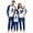 Style1:Blue, variant on Christmas Family Matching Pajamas Tree Print Holidays Sleepwear Loungewear Pjs